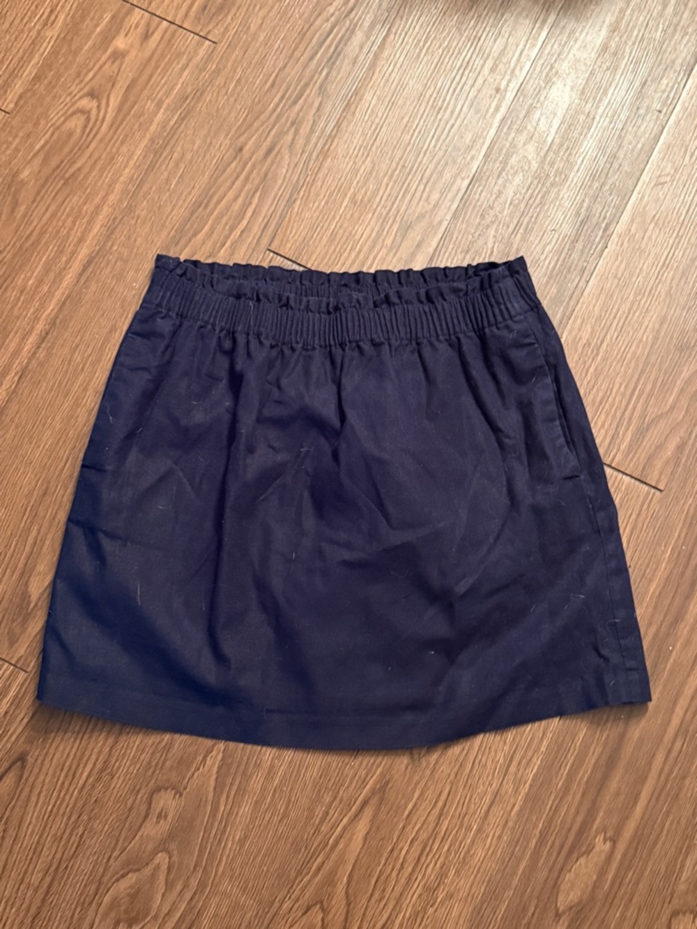 J. Crew elastic waist linen sidewalk skirt